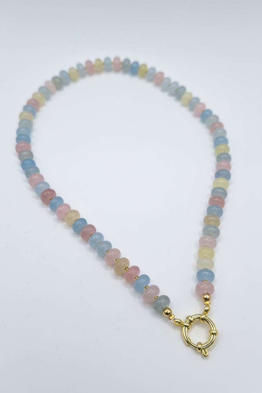 COLLAR MEDUSA GOLD PASTEL