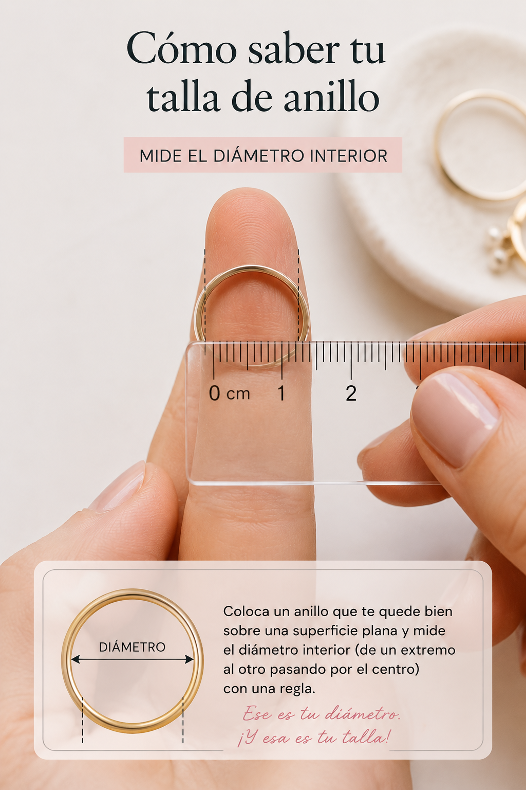 Cómo saber tu talla de anillo en casa: guía fácil y rápida 💍
