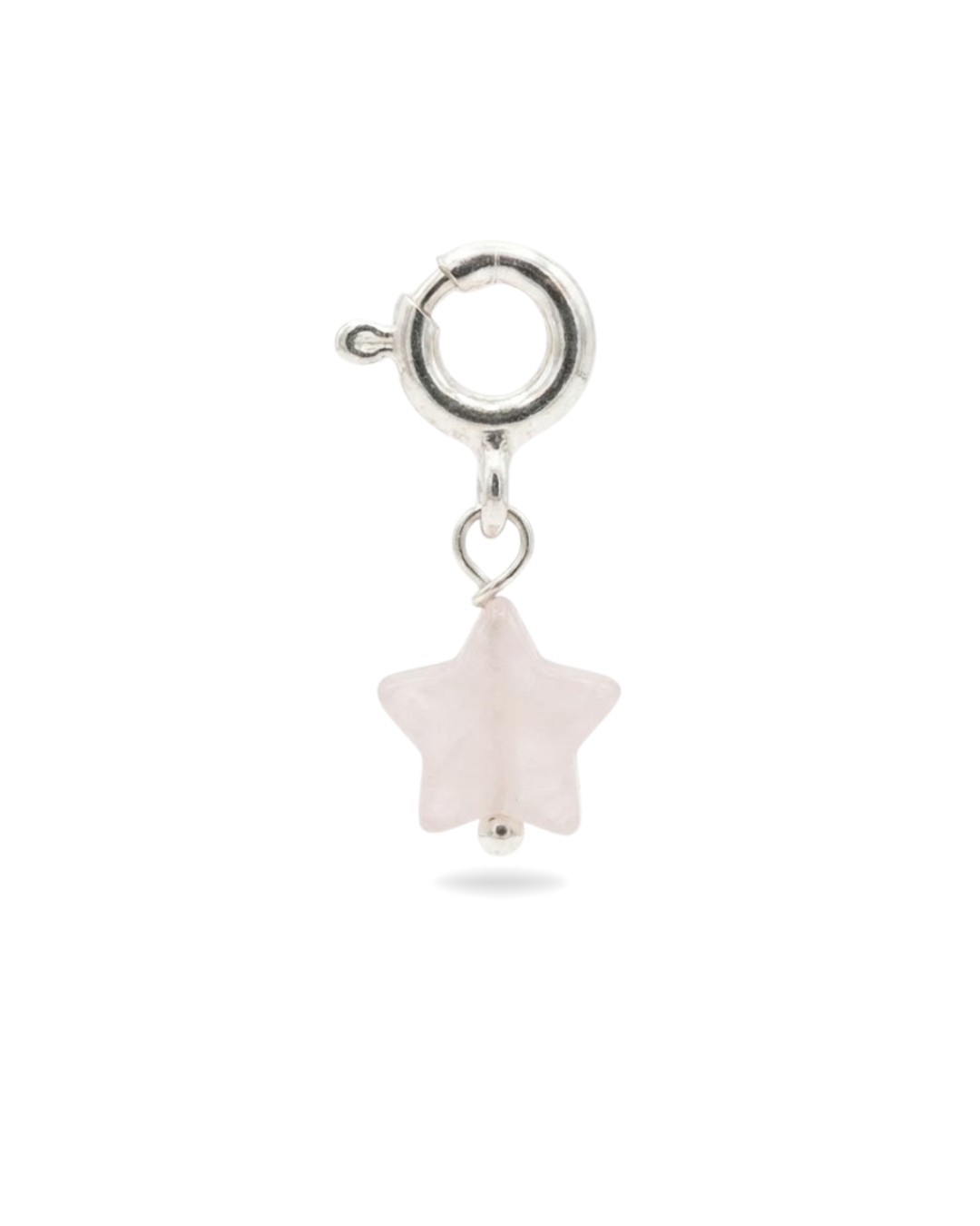 Charm Star Cuarzo Rosa