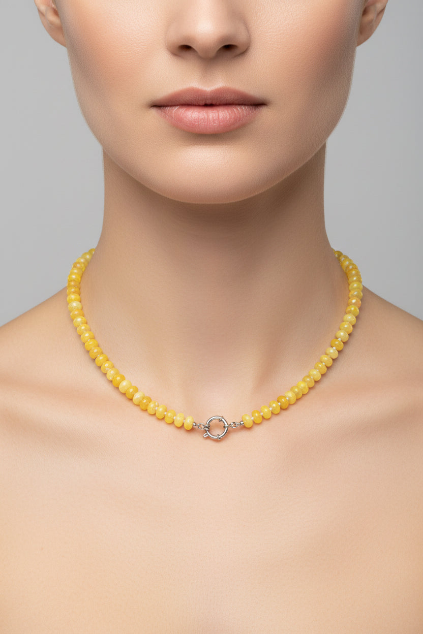 COLLAR MEDUSA SILVER LIMON