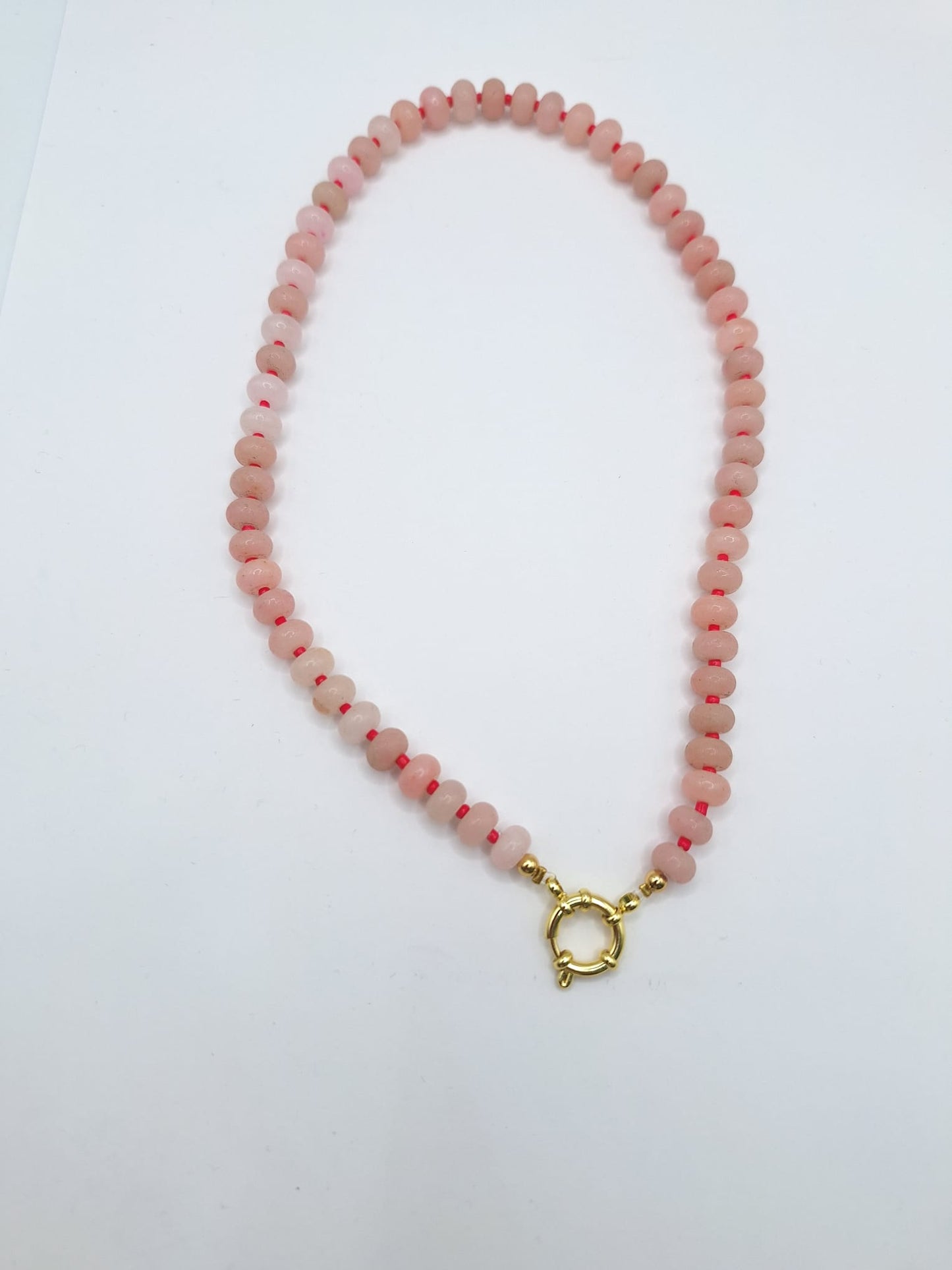 COLLAR MEDUSA GOLD ROSA EMPOLVADO