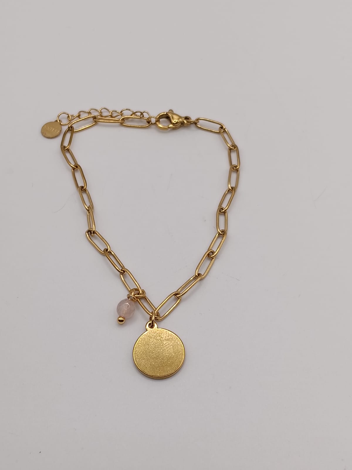 PULSERA GRABADA CON PIEDRA NATURAL