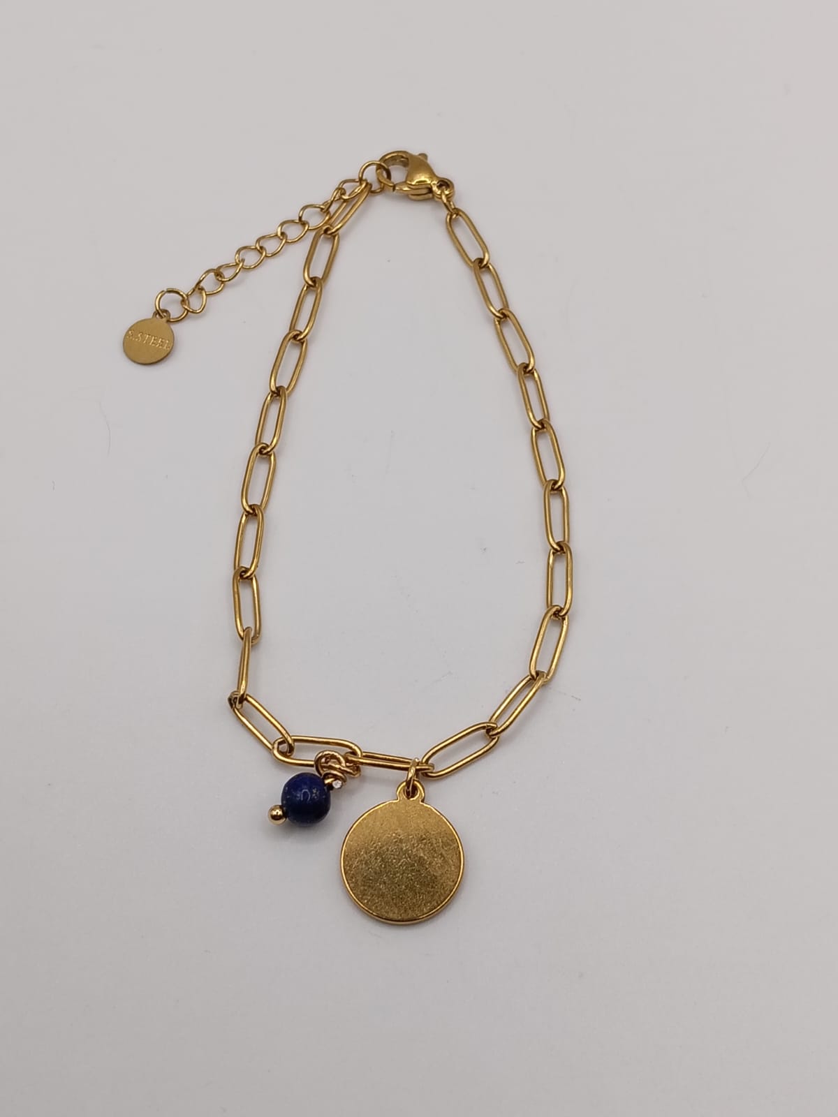 PULSERA GRABADA CON PIEDRA NATURAL