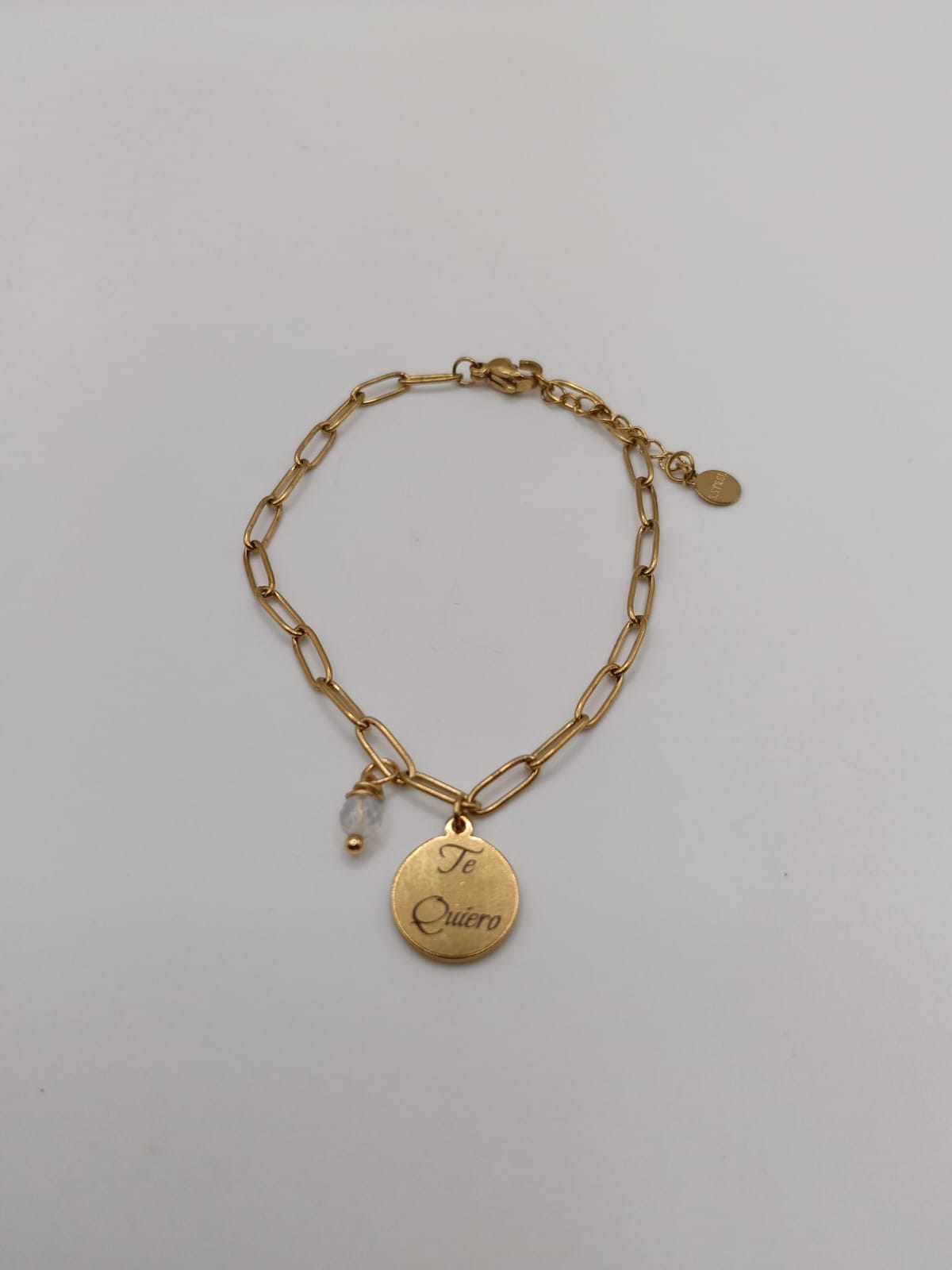 PULSERA GRABADA CON PIEDRA NATURAL